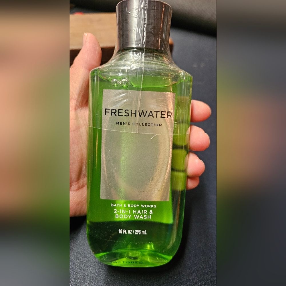 Bath & Body Works Men's Collection FreshWater 2 in 1 Hair Body Wash 10 fl oz New